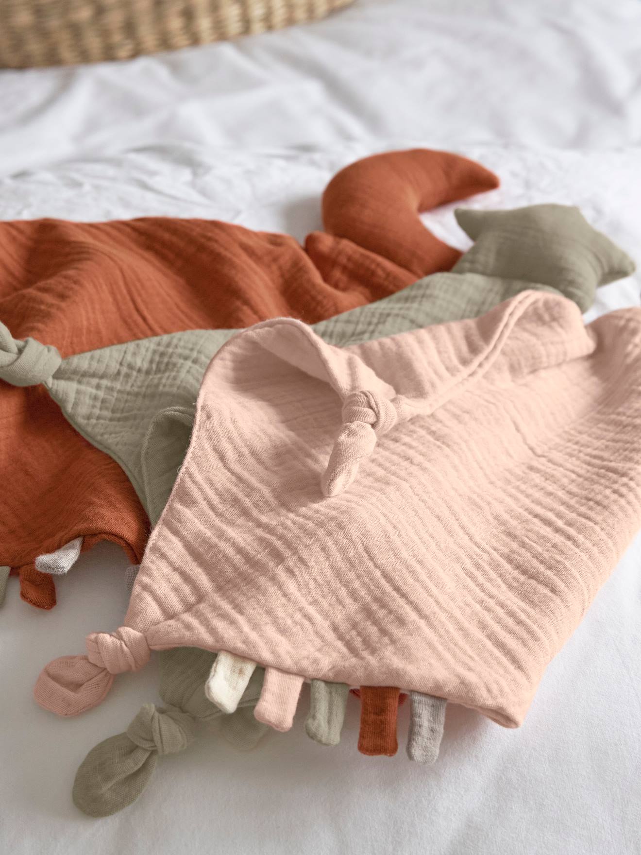 Lässig Baby Schmusetuch aus Bio-Baumwolle LÄSSIG - rosa