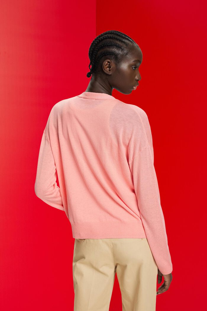 Leichter Cardigan mit Leinen