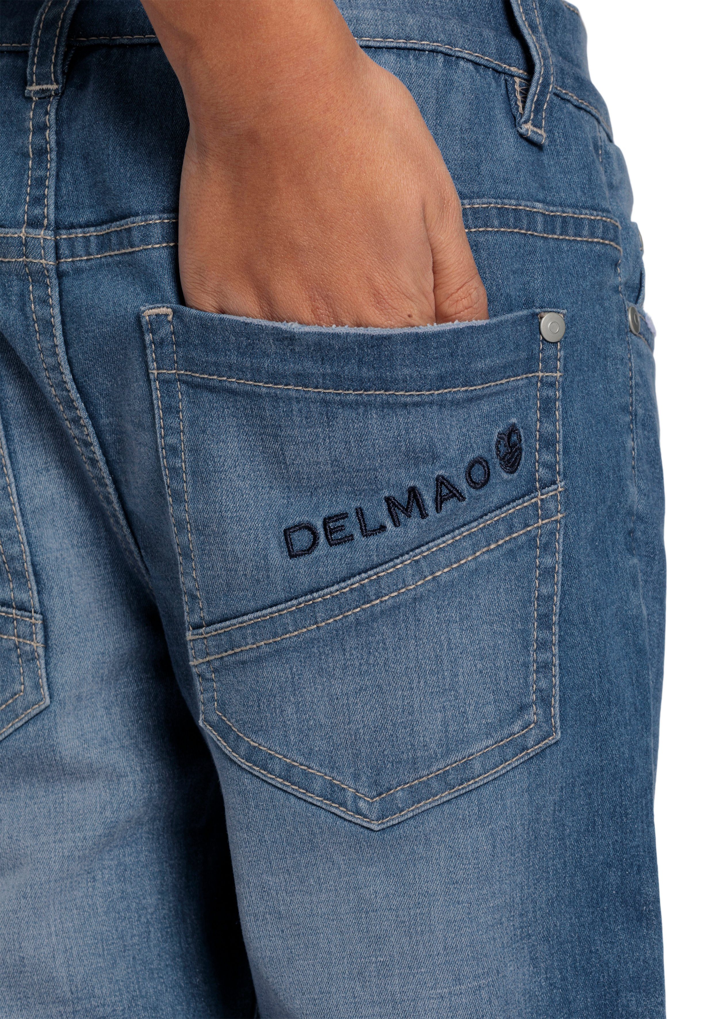 DELMAO Sweatjeans für Jungen, im bequemen Sweatdenim