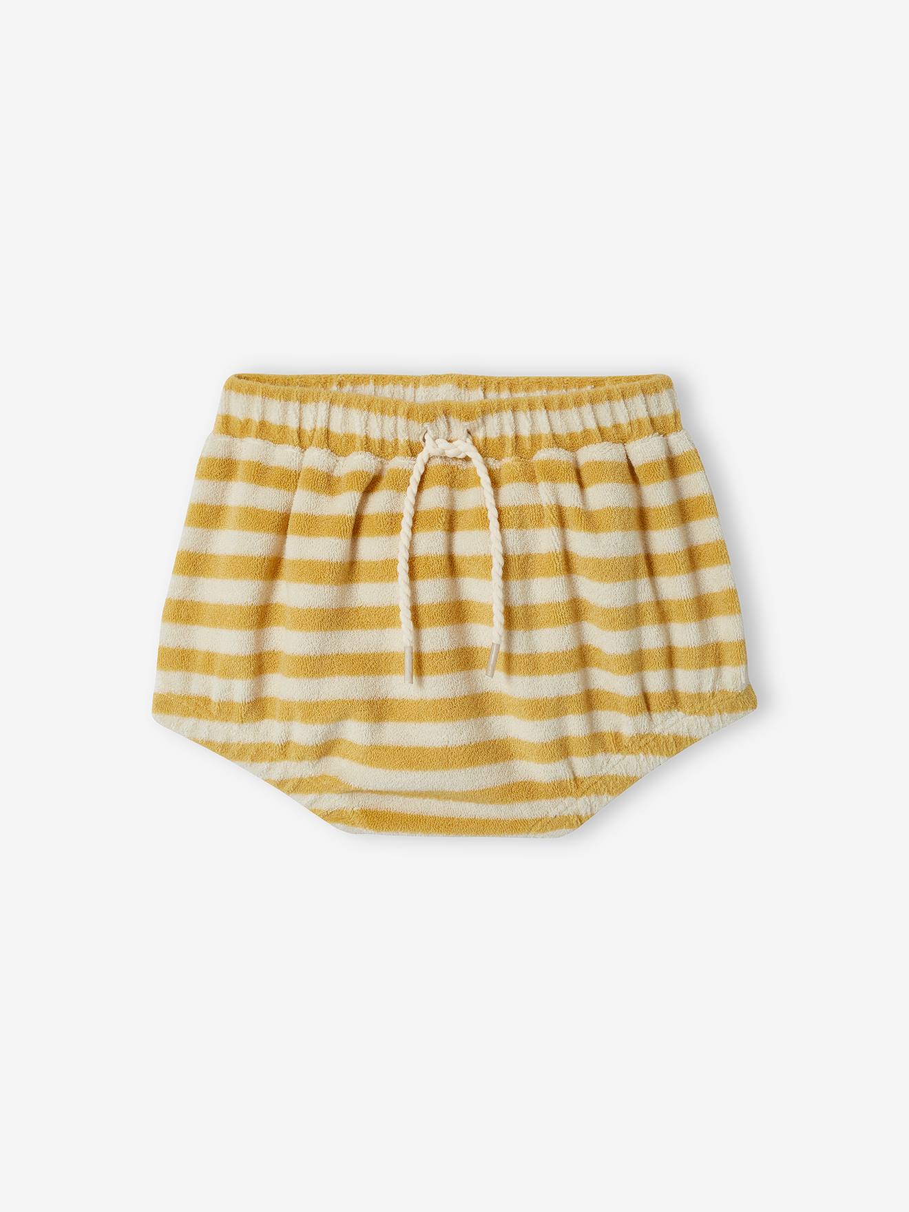 Vertbaudet Baby-Set: Top & Shorts - gelb
