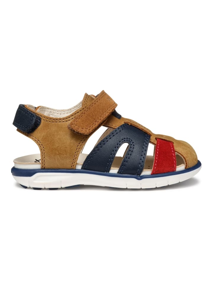 Geox Sandalen in Braun/Rot günstig kaufen
