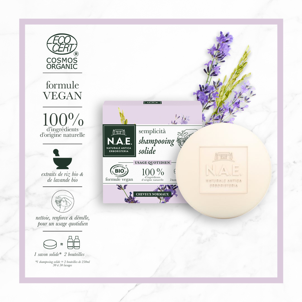 N.A.E. N.A.E. SHAMPOOING BIO Solide Quotidien Shampooing solide