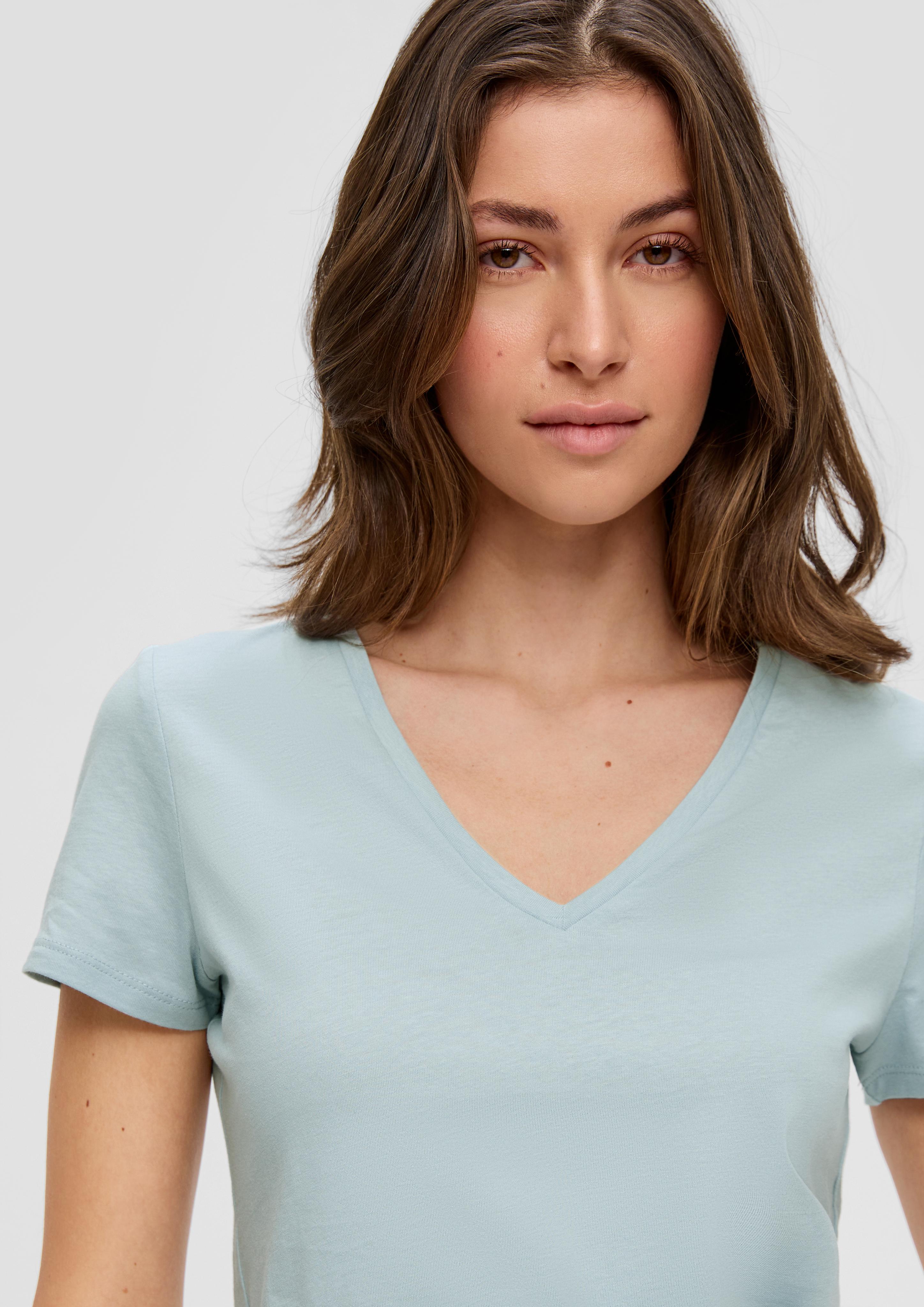 T-Shirt mit V-Ausschnitt  2058279-6103