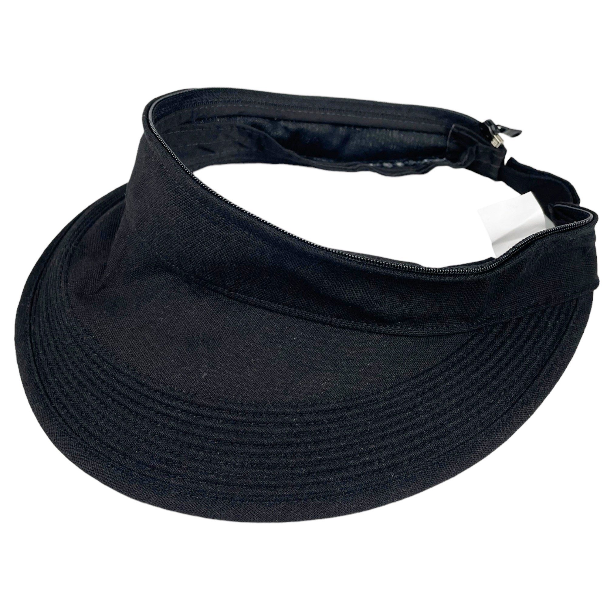 Taschen4life Sonnenhut Visor Cap 2in1 Sonnencap Basecap & Sonnencap in Einem, unisex, aus Leinen