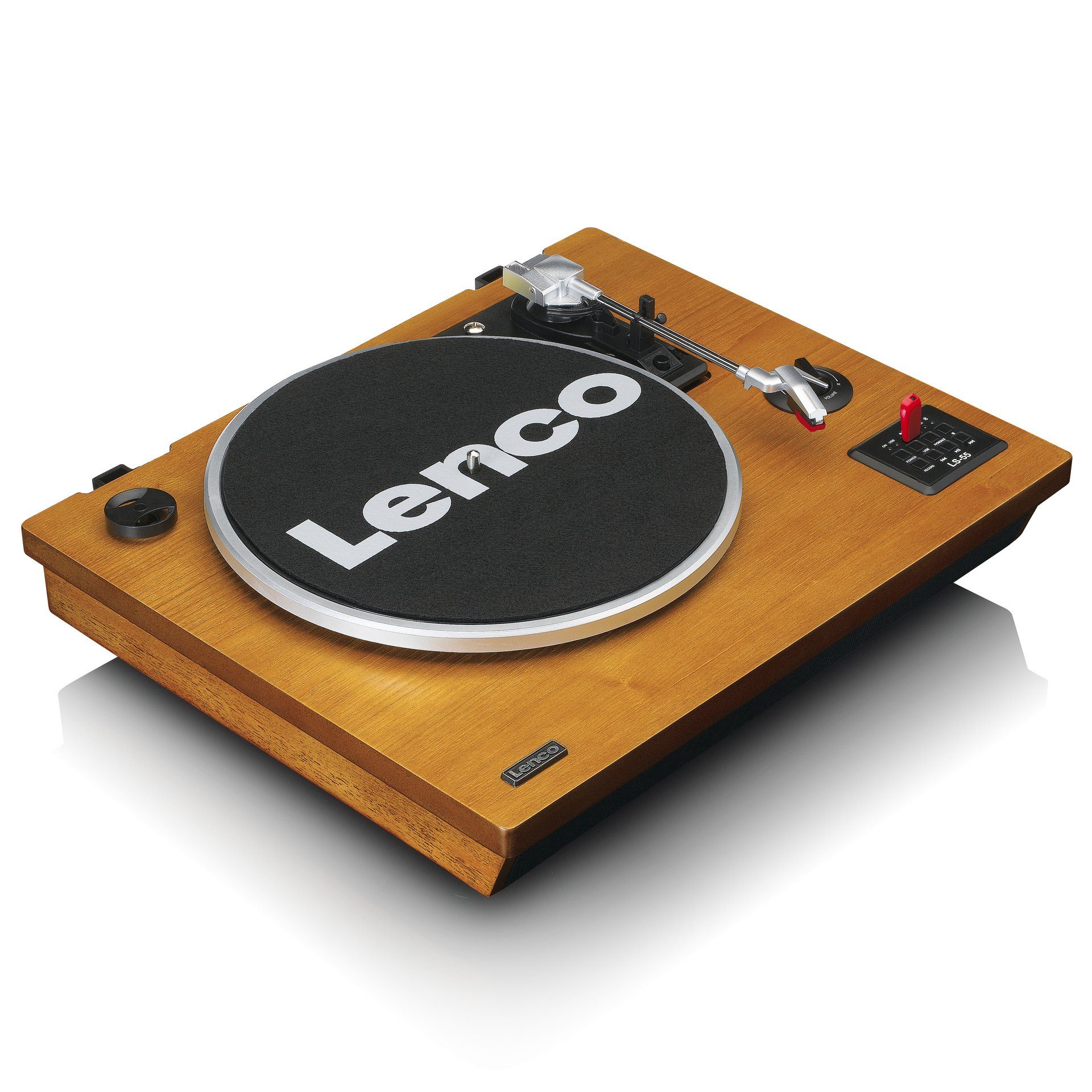 Lenco LS-55WA - BT, USB, MP3, Lautsprecher Plattenspieler