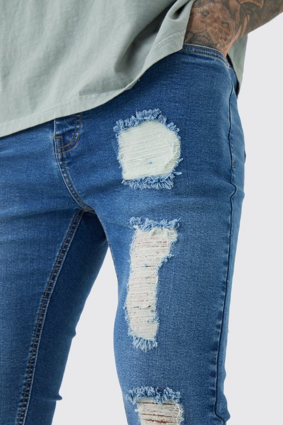 Tall Skinny Stretch Jeans mit Rissen