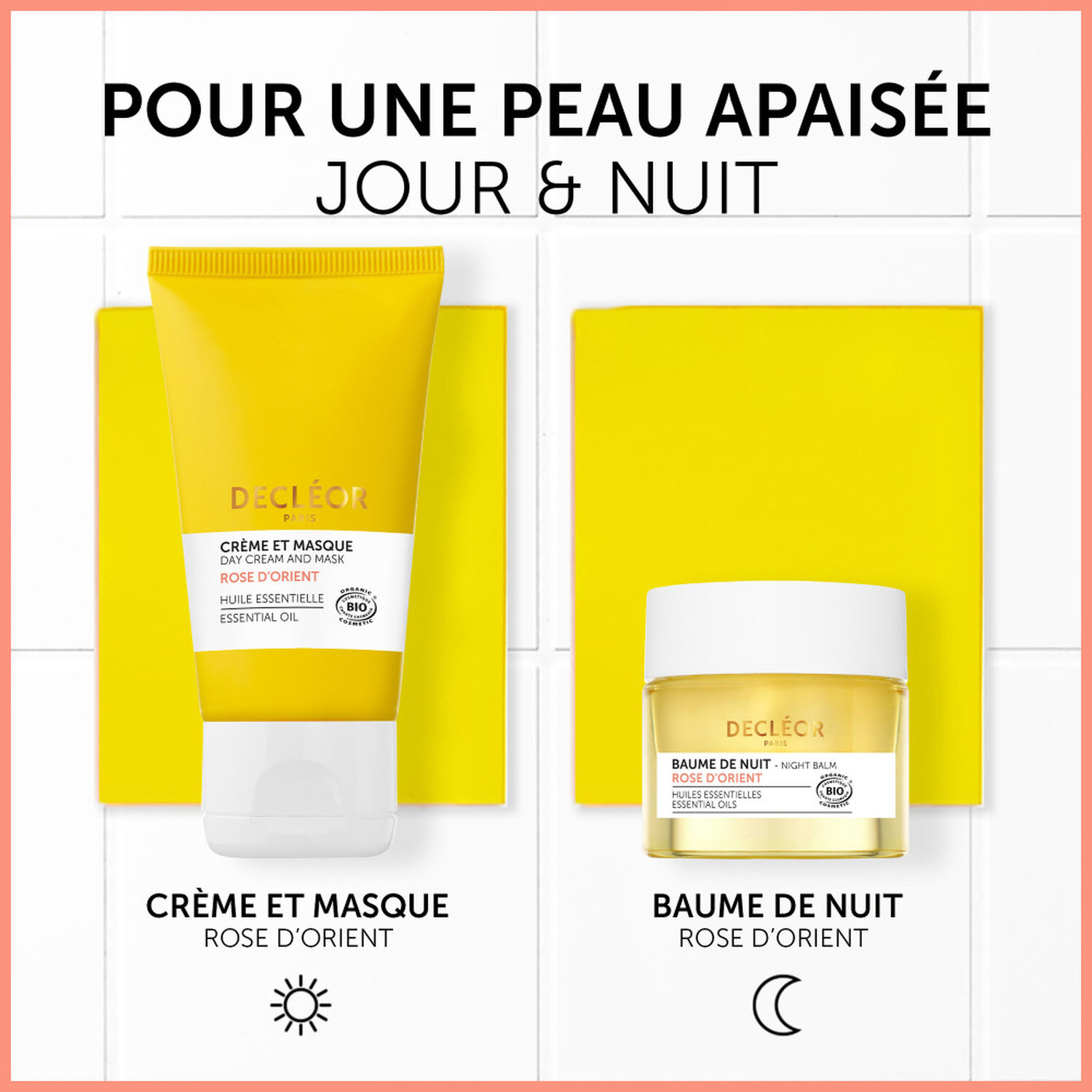 Decléor Rose d'Orient Crème et Masque Apaisant 50 ml