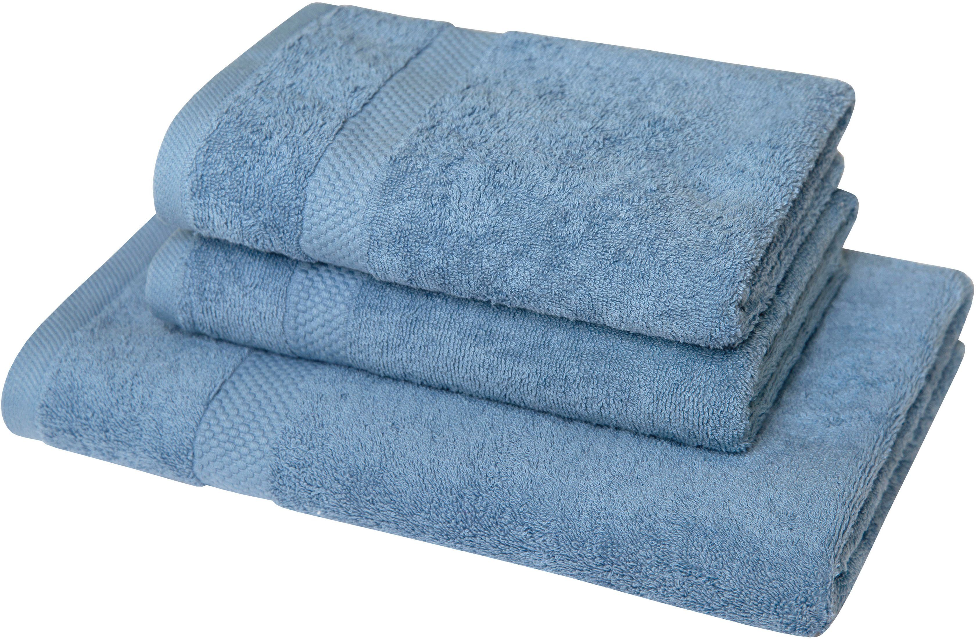 Dyckhoff Handtuch Set Planet, Walkfrottier, (Set, 3-tlg)