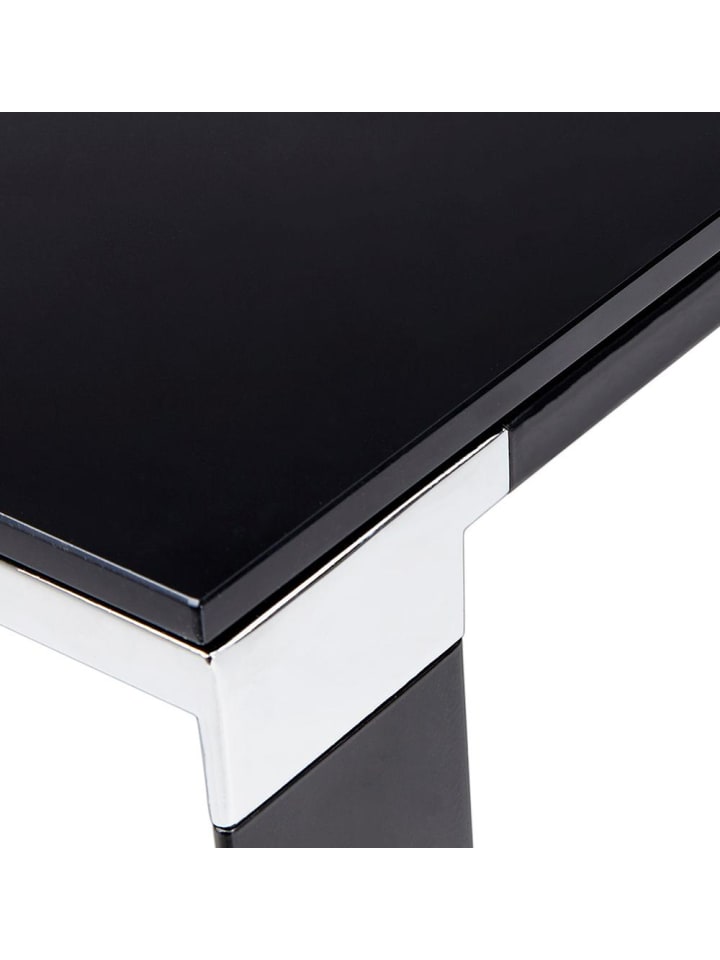 KADIMA DESIGN Schreibtisch Glas 160x80 cm minimalistisch Büro, Arbeitstisch in Schwarz günstig kaufen