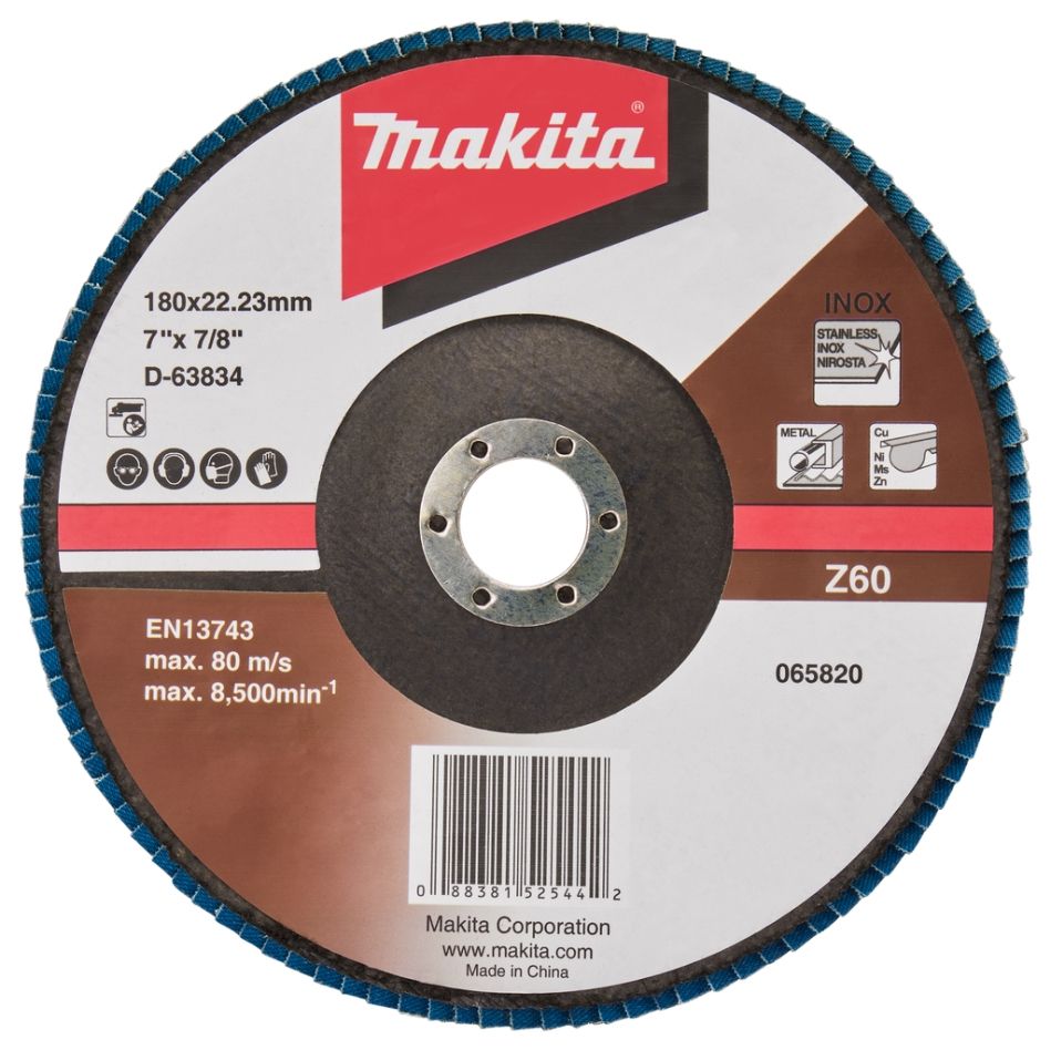 Makita Accessoires D-63834-10 Lamellenschijf 180mm Z60