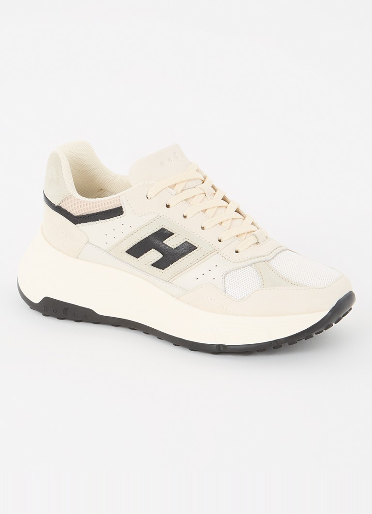 Buty sportowe Hogan ze zamszu z detalami z siateczki