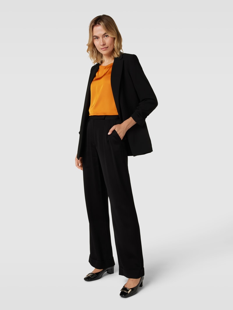 Blusenshirt aus Viskose mit 3/4-Arm in orange