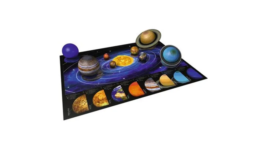 Ravensburger Puzzle - 3D puzzleball - Planetenbox 27/54/72/108 Teile