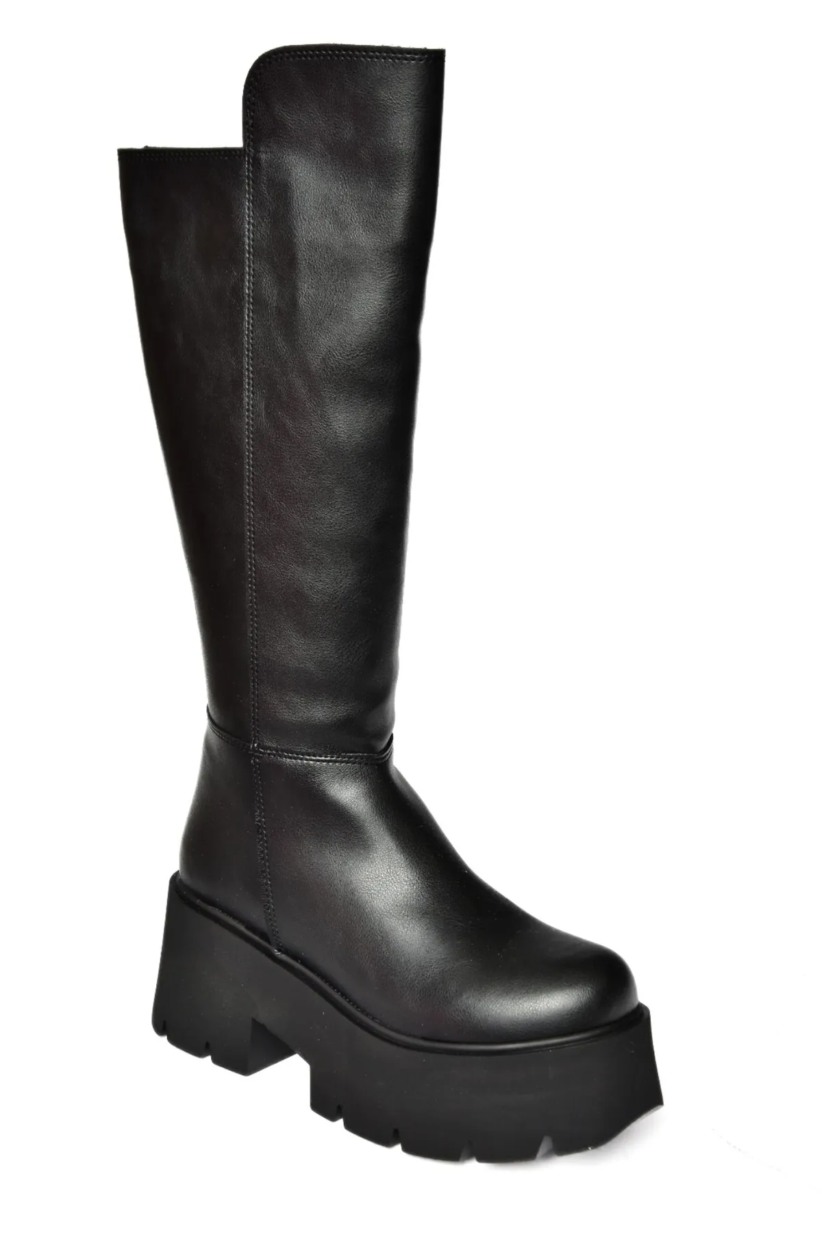 Fox Shoes  Schwarze Kunstlederstiefel für Damen J820060309