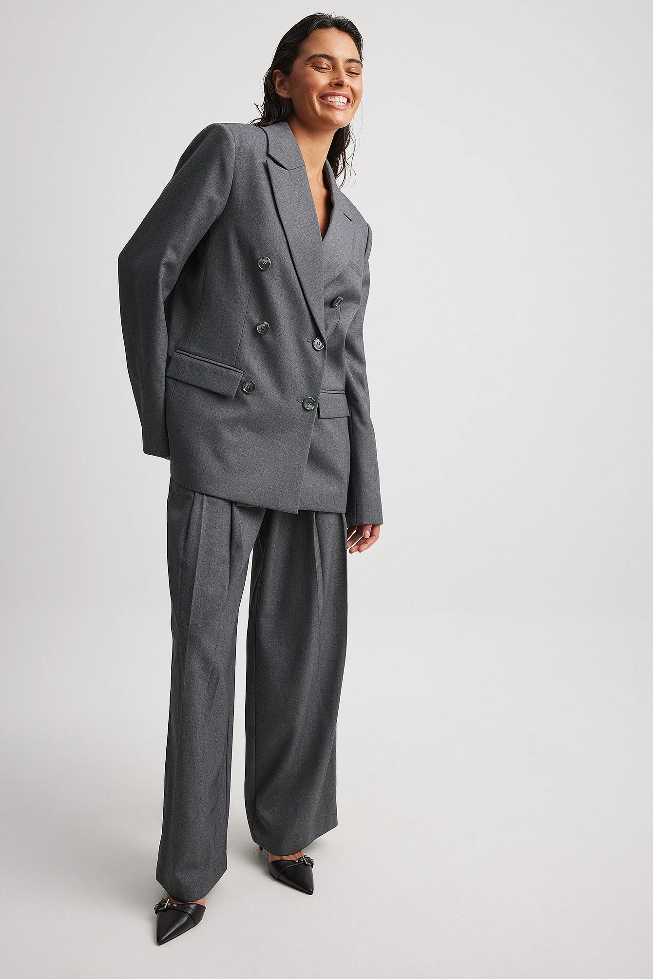 Zweireihige Blazer-Jacke