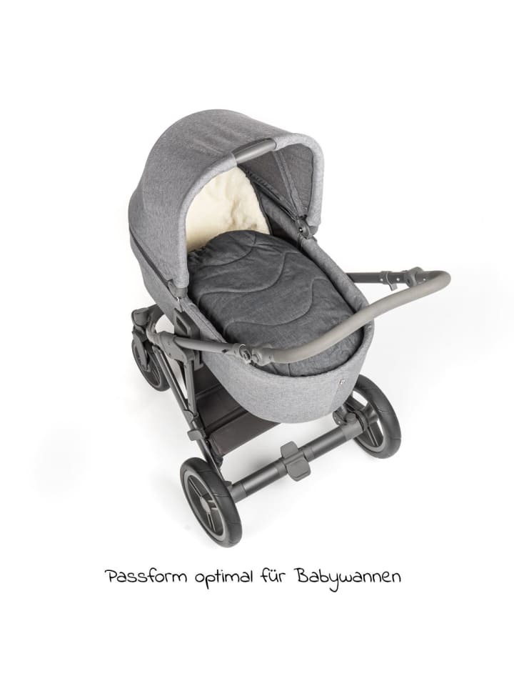Zamboo 2in1 Universal-Fleece-Fußsack in grau günstig kaufen onesize