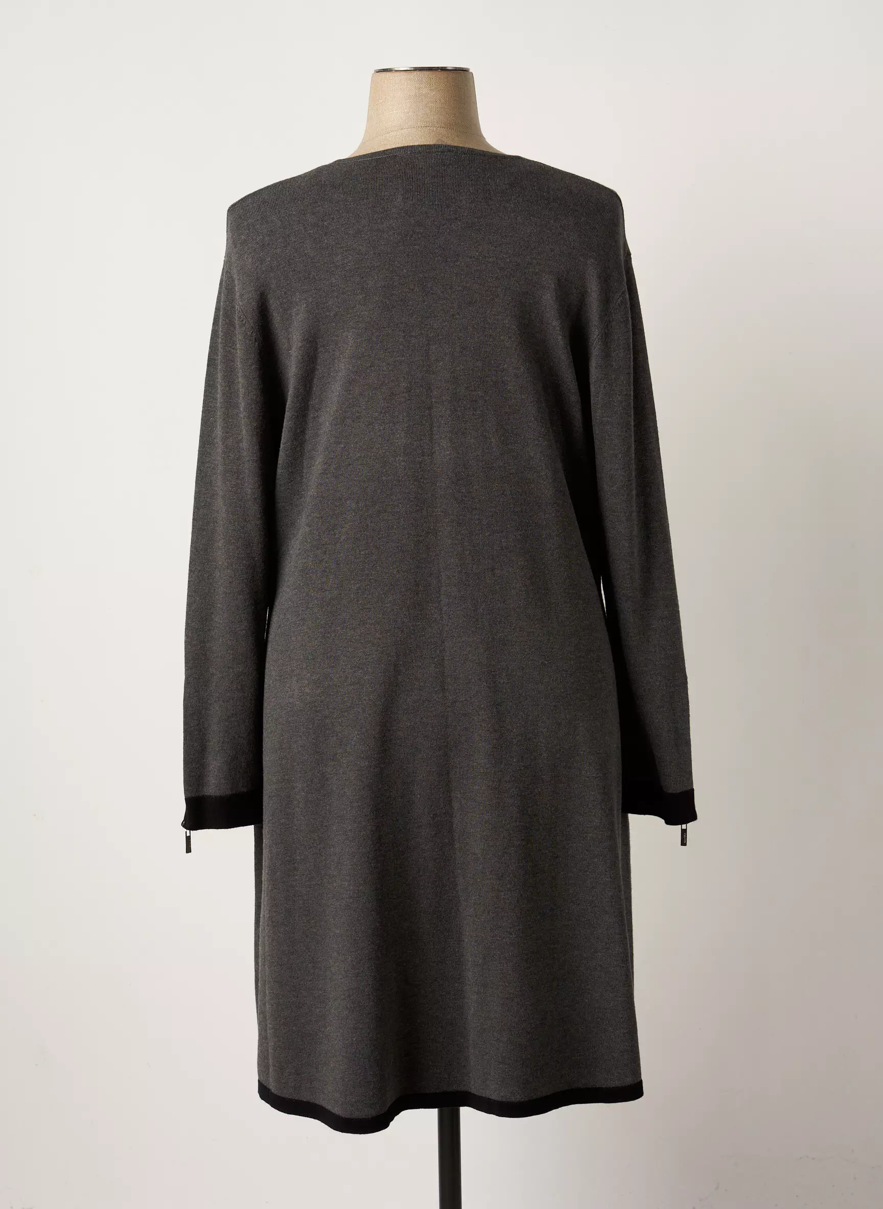 Marble Robes Mi Longues Femme couleur gris