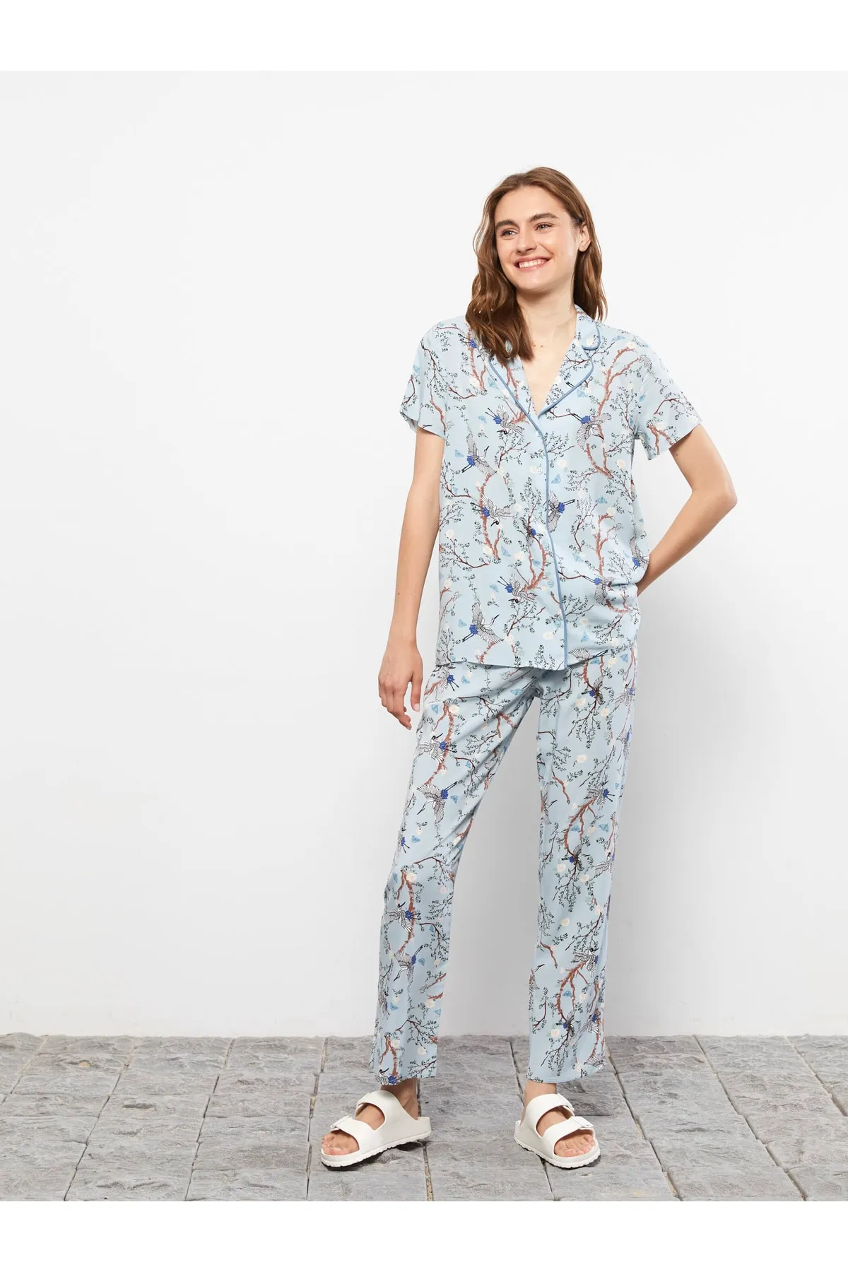 LC Waikiki  Pyjama set - Blau - Print