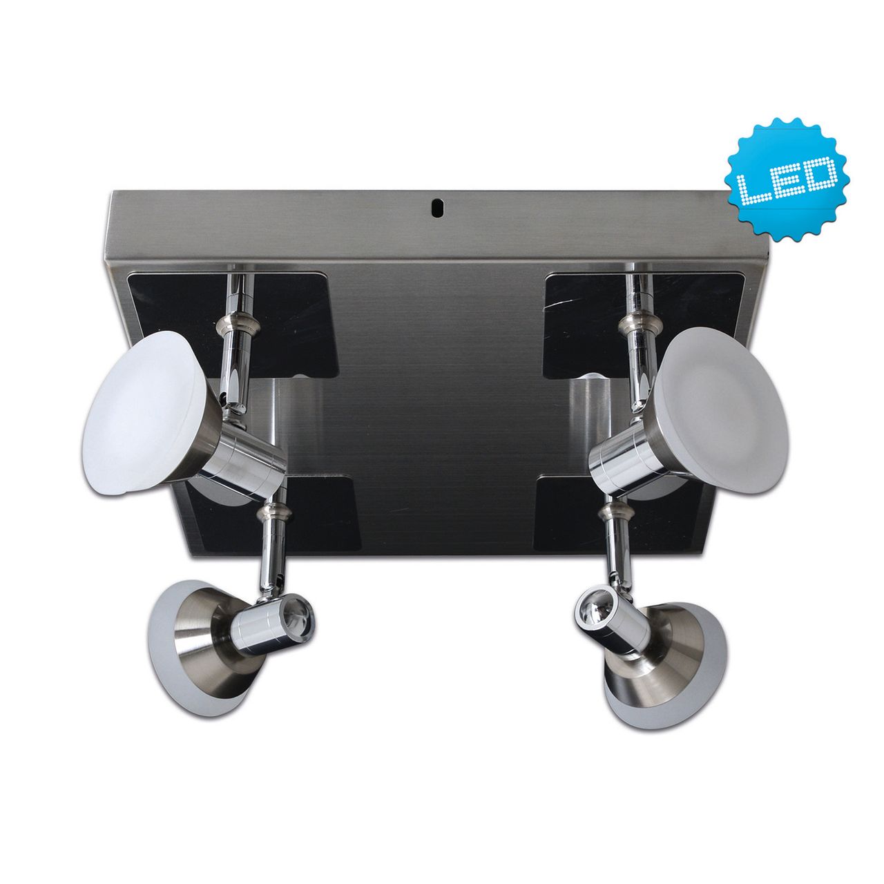 Näve Leuchten 4er LED-Deckenleuchte 
