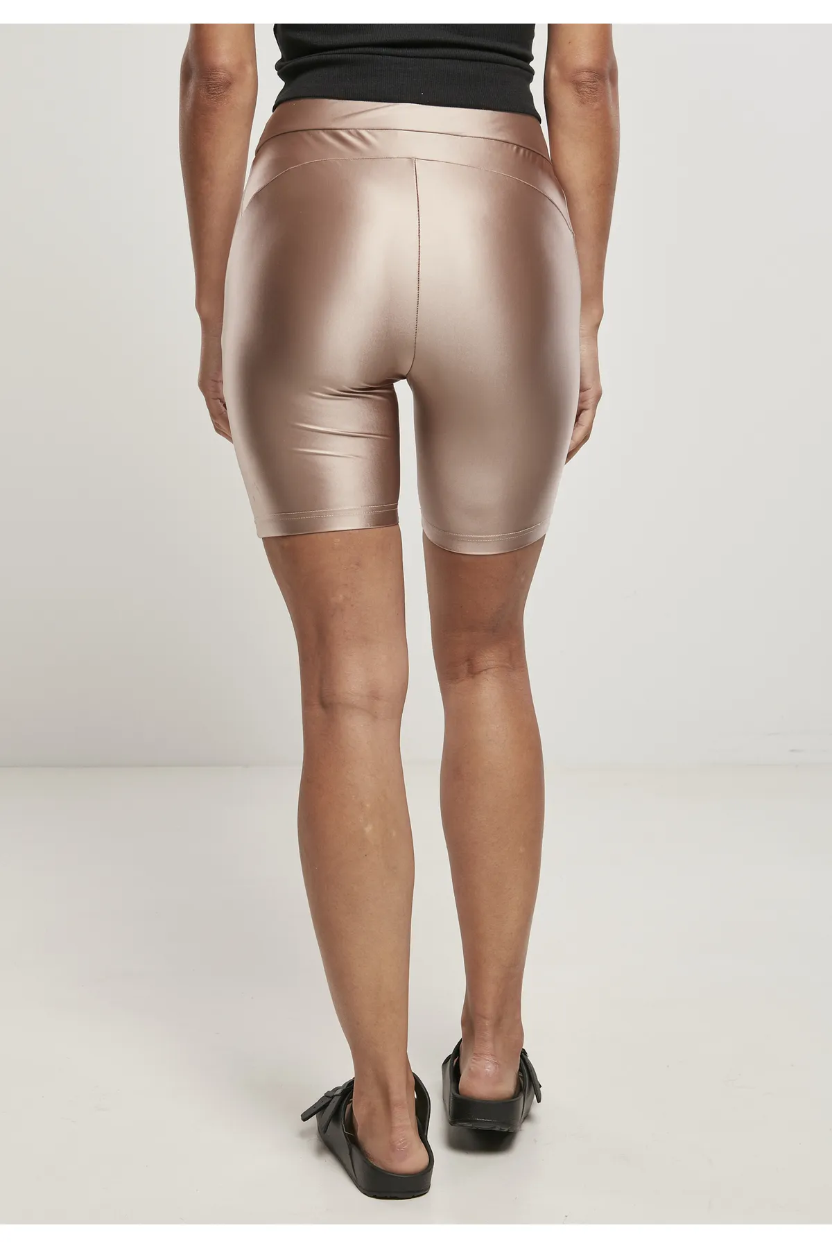 Urban Classics  Damen Ladies Highwaist Shiny Metallic Cycle Shorts 2er-Pack