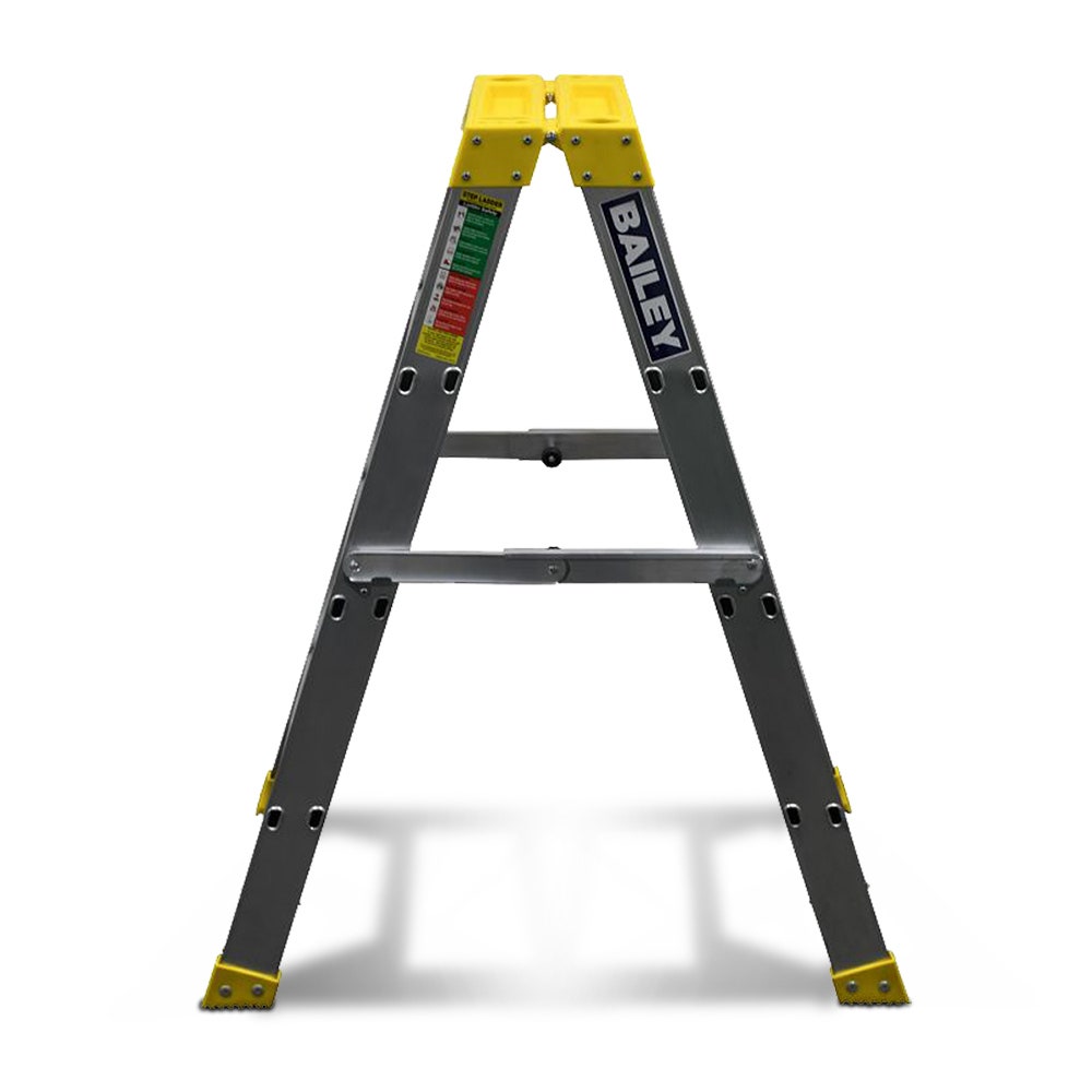 Escada BAILEY Step 4 Pro, Dupla Face, Alumínio, Big Top, 1,2 m, 150 kg, FS13967