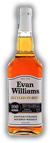 Evan Williams White Label Bottled in Bond 50% Evan Williams White Label Bottled in Bond 50%  0,7	 Liter - Vol 50%