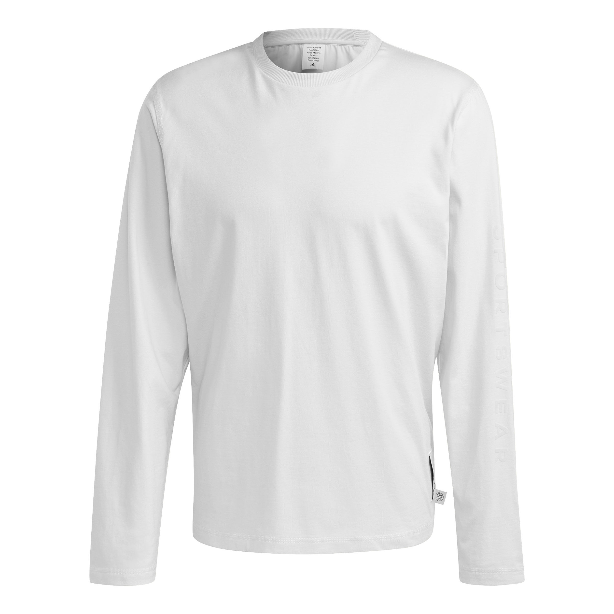 Lounge Long-Sleeve Top Longsleeve Herren - Weiß