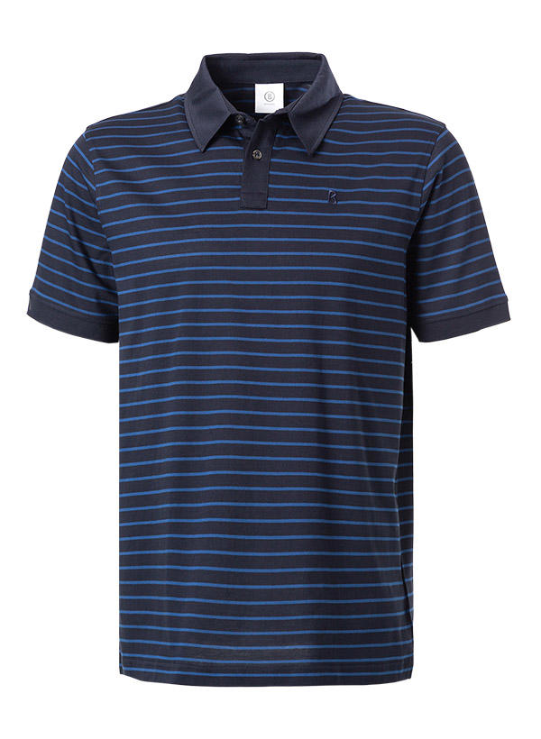 BOGNER, Polo-Shirt, Baumwoll-Jersey, dunkelblau gestreift