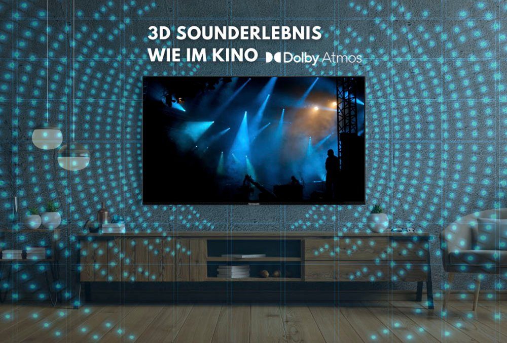 Hanseatic 43U800UDS LED-Fernseher (108 cm/43 Zoll, 4K Ultra HD, Android TV, Smart-TV)