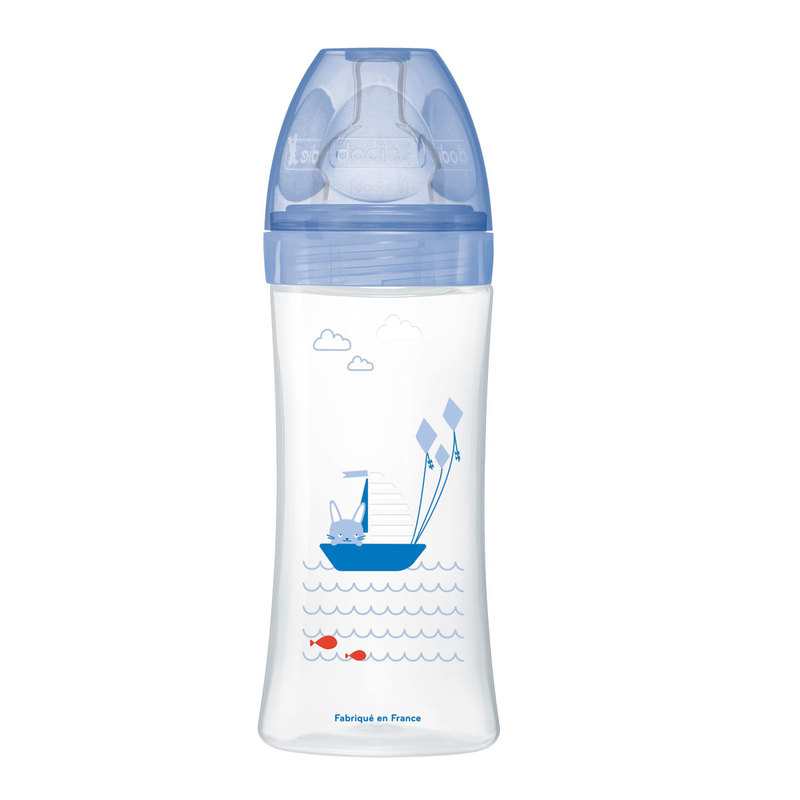 Biberon 6+ mois débit 3 330 ml anti colique Mer Dodie