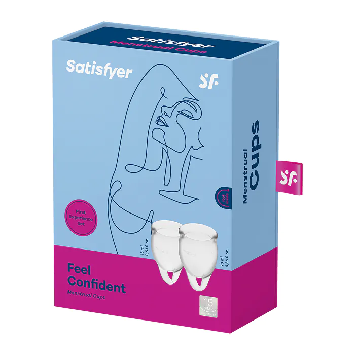 Satisfyer Feel Confident menstrualna čašica prozirna