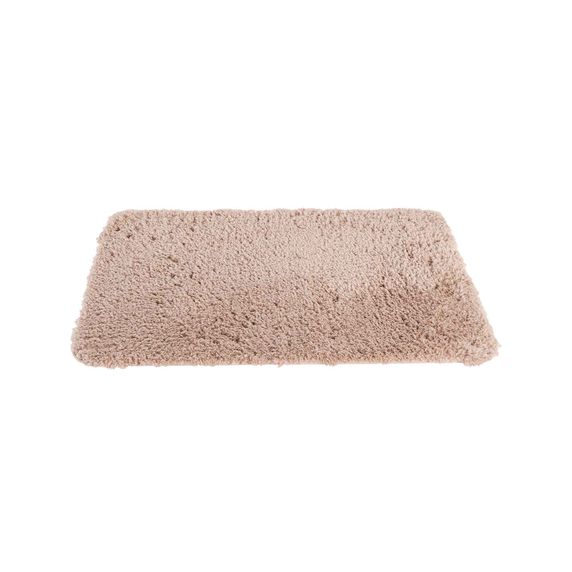 Tapis de bain uni moelleux microfibre