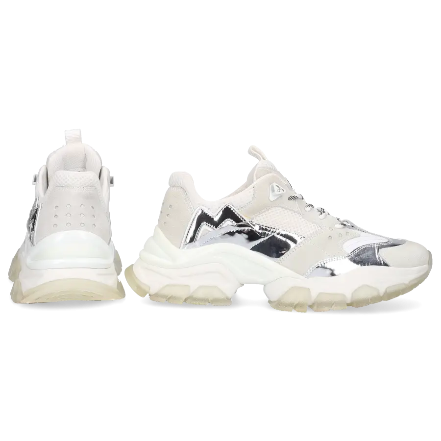 Moncler - Sneaker low LEAVE NO TRACE Kalbsleder - weiß