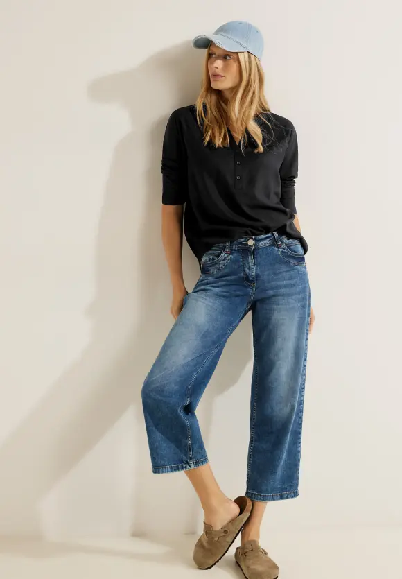 CECIL Viskose Bluse in Unifarbe