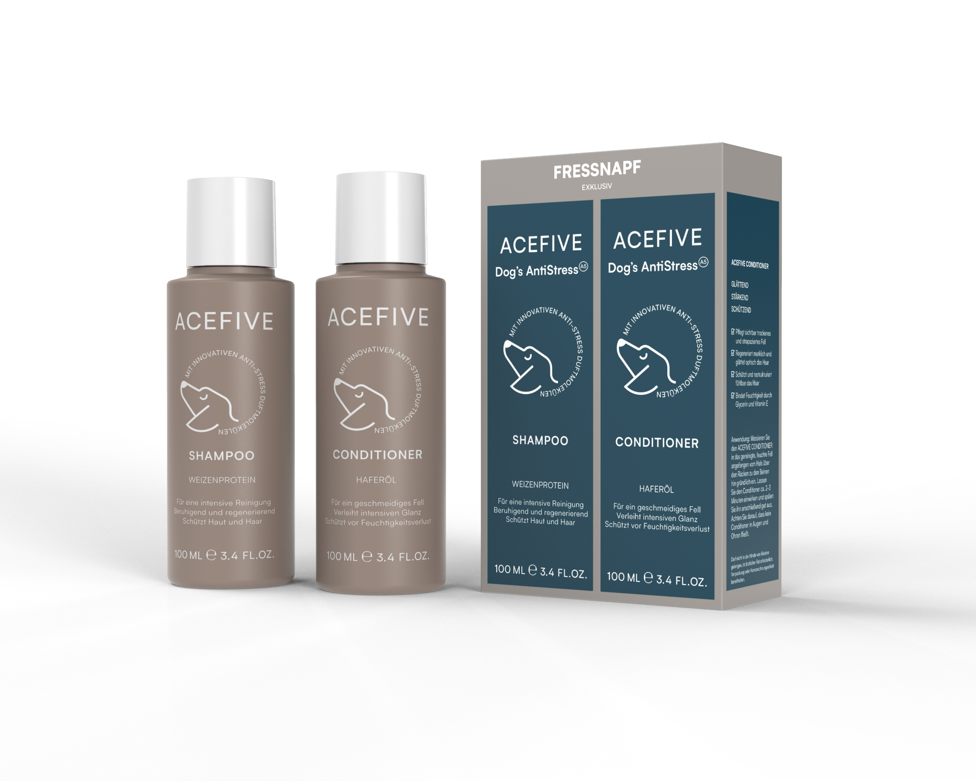 ACEFIVE Fellpflege ACEFIVE AntiStress Shampoo & Conditioner Set