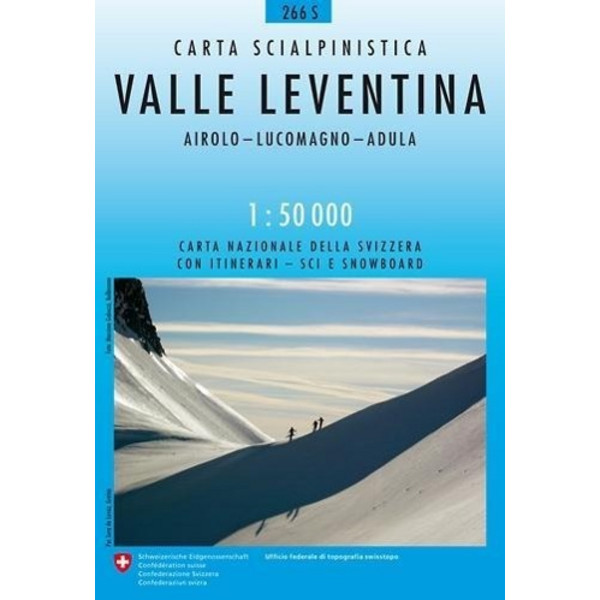 Swisstopo 1 : 50 000 Valle Leventina Ski - Wanderkarte