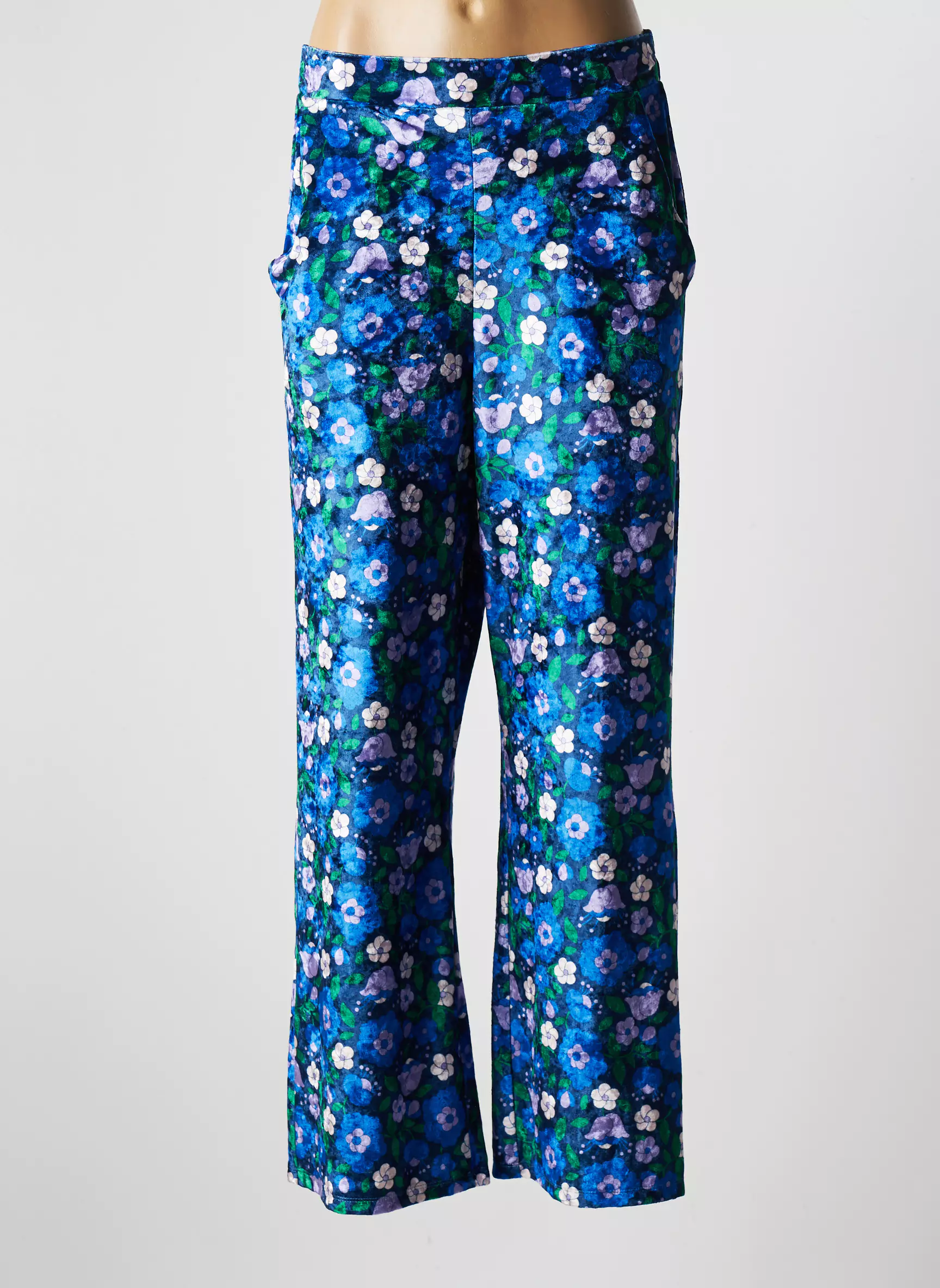 Bizance Pantalons Larges Femme couleur bleu