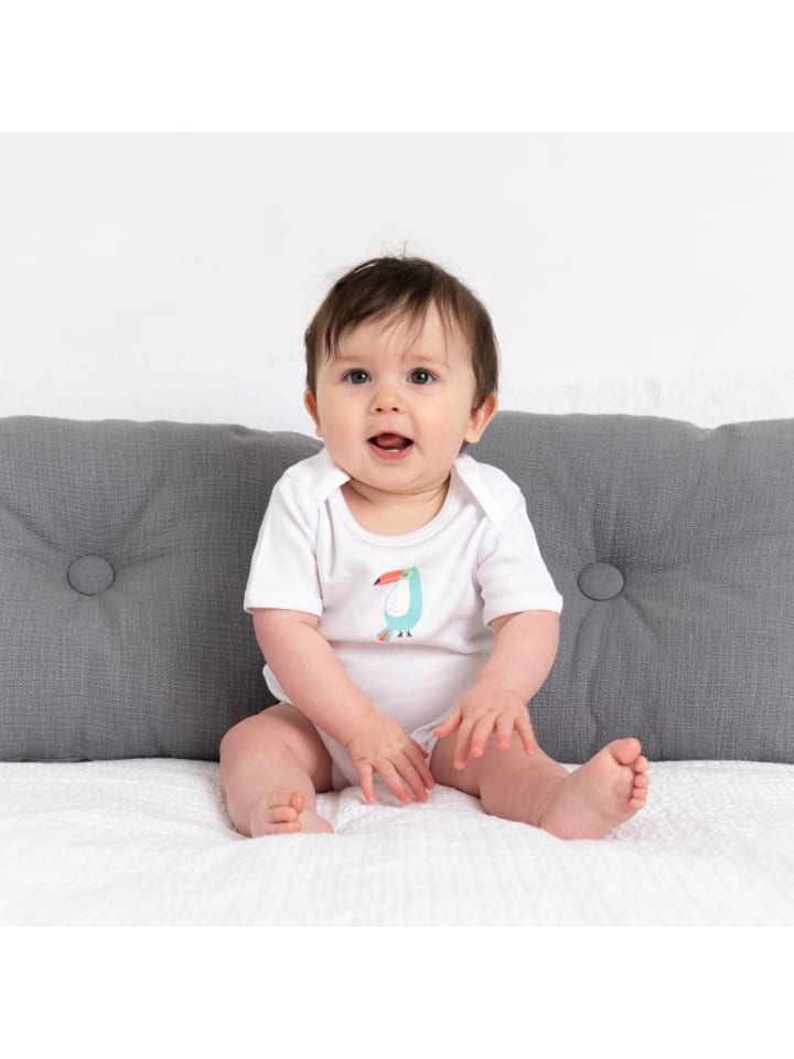 Schlummersack Bio Baby-Bodys kurzarm 5er-Pack in Grün günstig kaufen