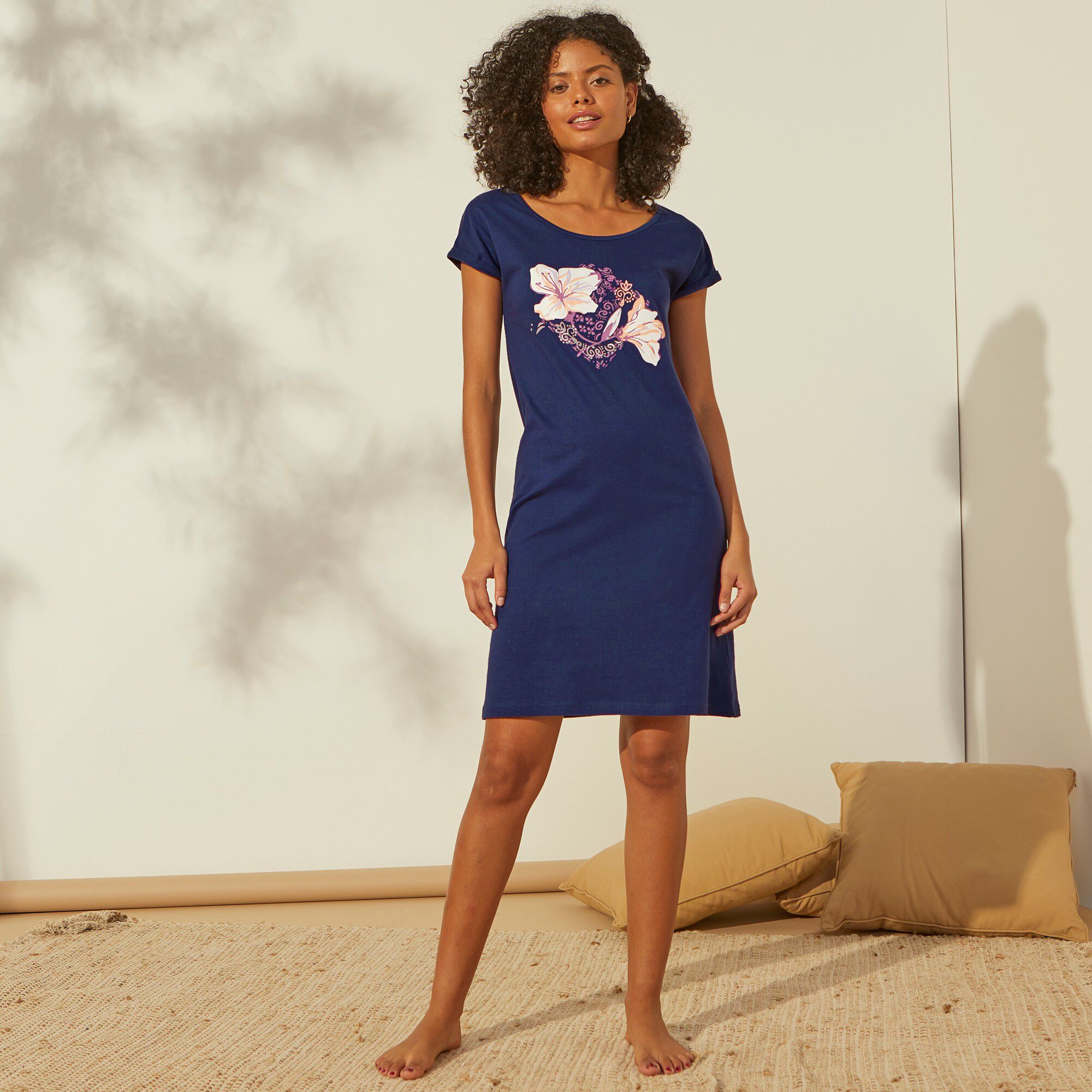 Chemise de nuit imprimé fleuri