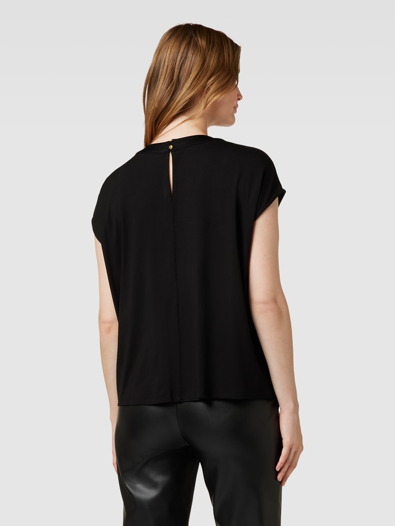 T-Shirt mit Rundhalsausschnitt in schwarz