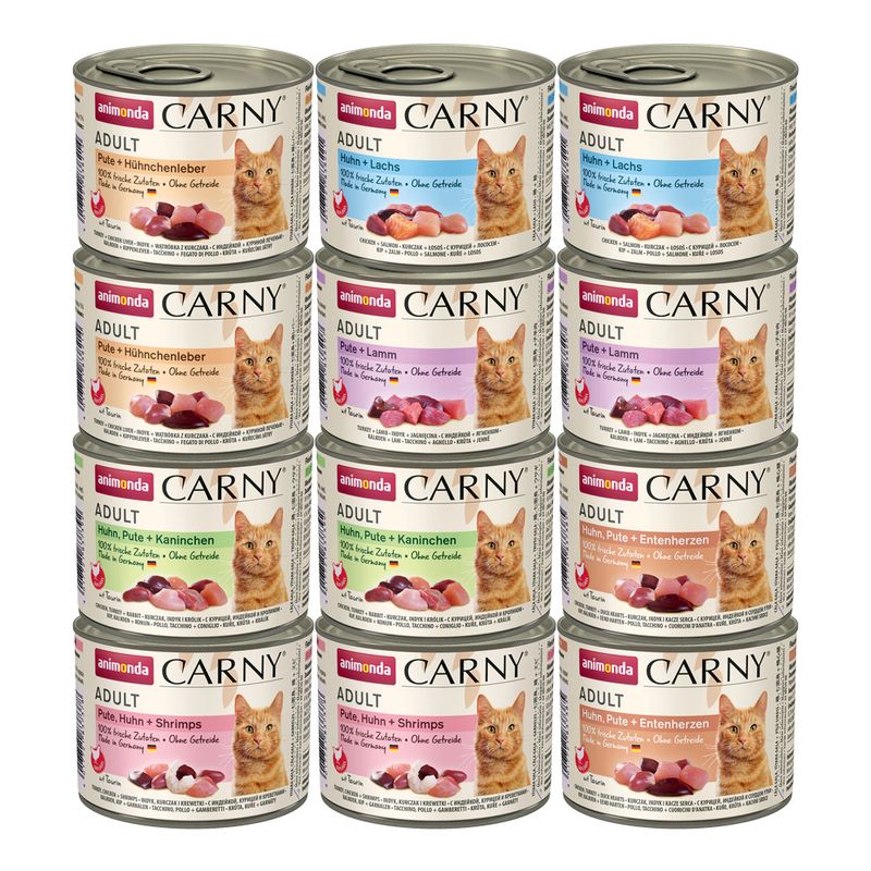 Mix-Sparpaket animonda Carny Adult 12 x 200 g zu TOP-Preisen % | bitiba