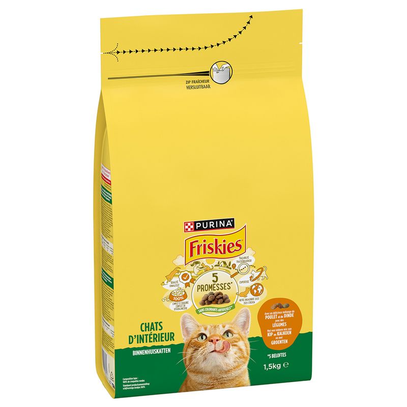 PURINA Friskies Indoor Katze mit Huhn, Truthahn und Gemüse | bitiba