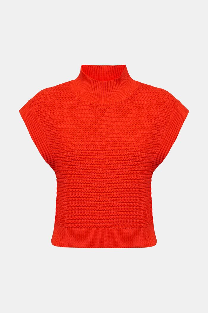 Ärmelloser Strickpullover