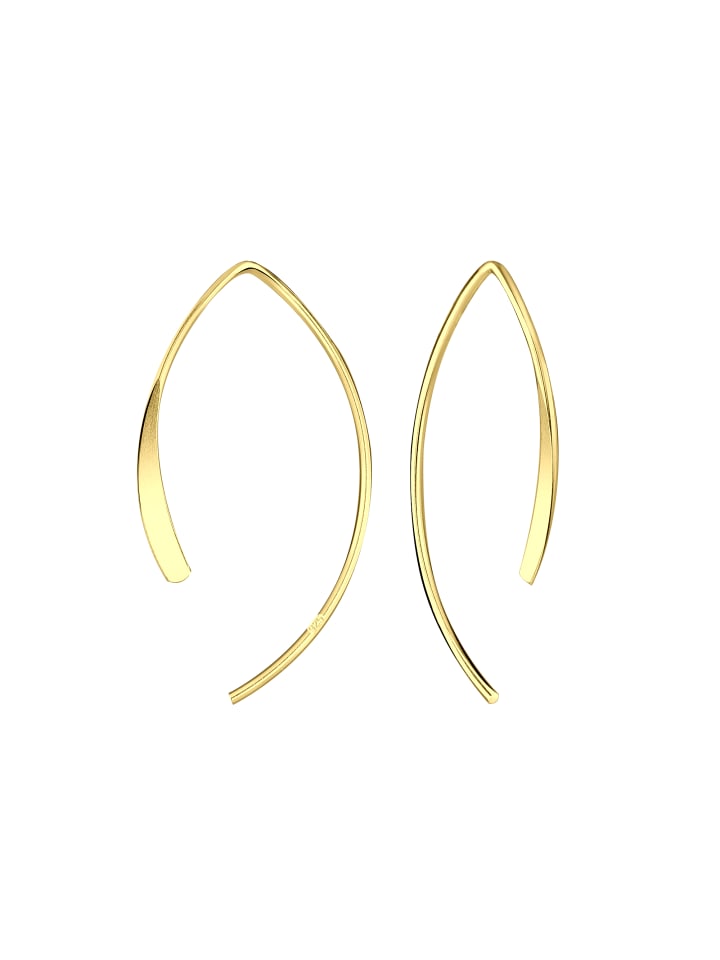 Alexander York Ohrringe EINHÄNGER 925 Sterling Silber in Gold, 2-tlg. günstig kaufen onesize