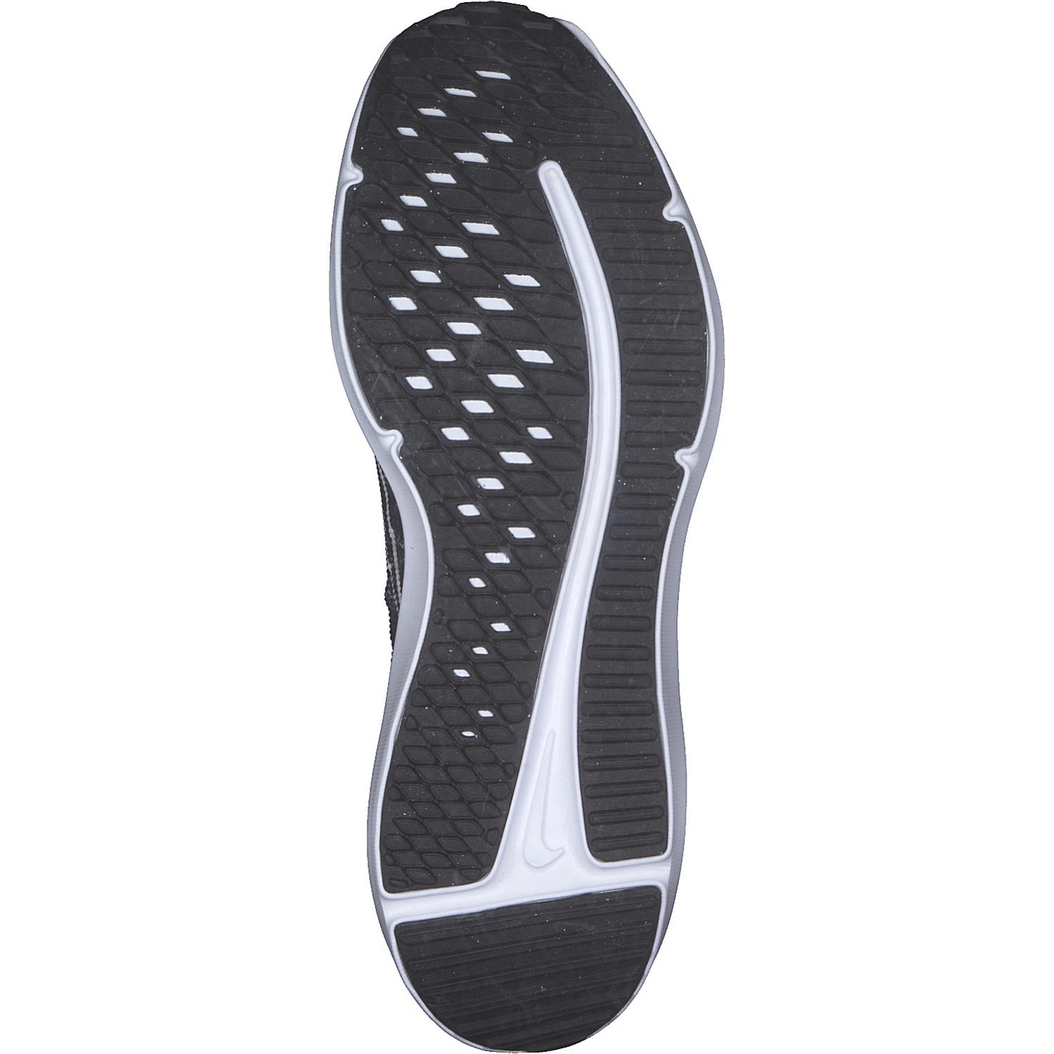 Nike Downshifter 12 DD9294, Sneakers Low, Damen, black/white-smoke grey-platinu