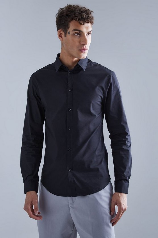 Langärmliges Slim-Fit Hemd