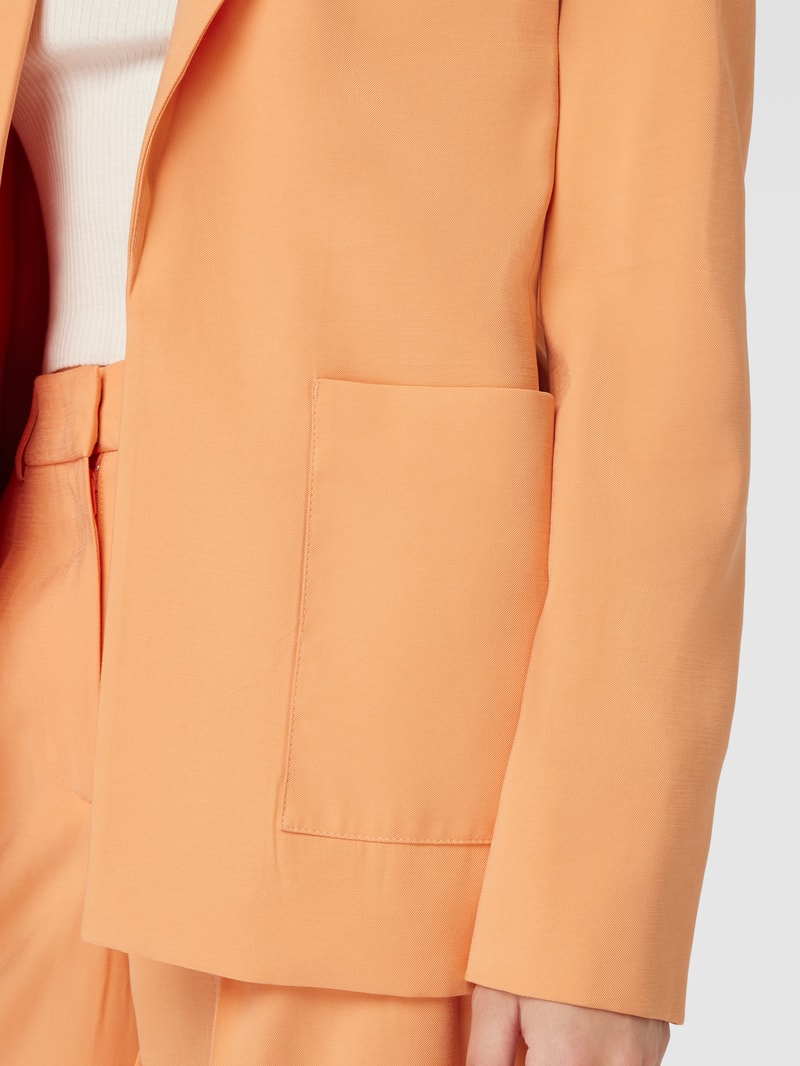 Blazer mit offener Vorderseite in apricot