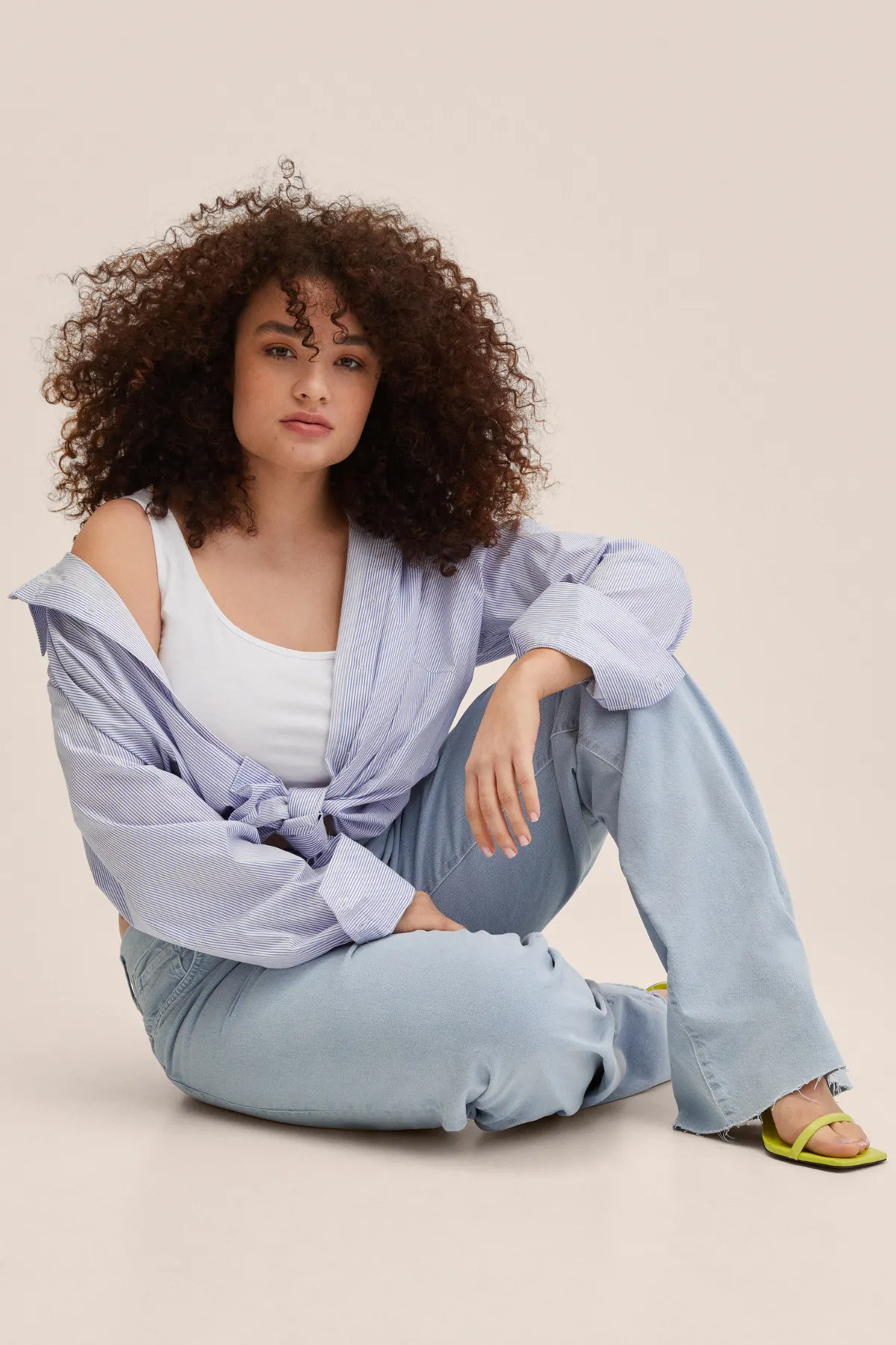 MANGO  Jeans - Blau - Wide Leg