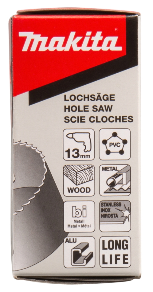 Makita Zubehör P-34942 Lochsäge 19 mm HSS Bimetall Weiß