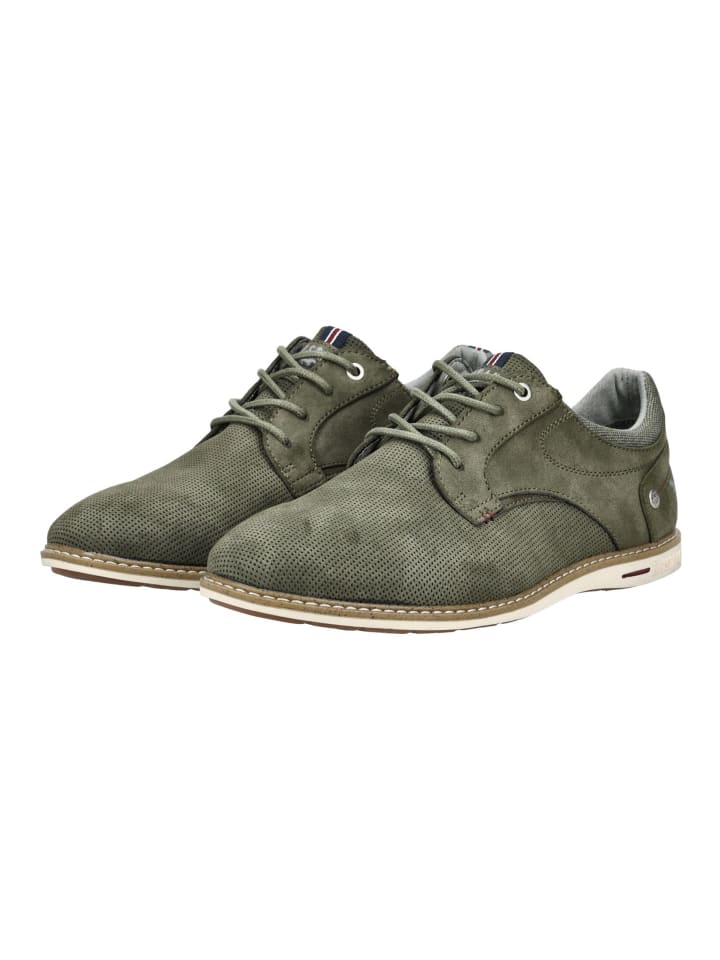 Mustang Halbschuhe in Oliv günstig kaufen